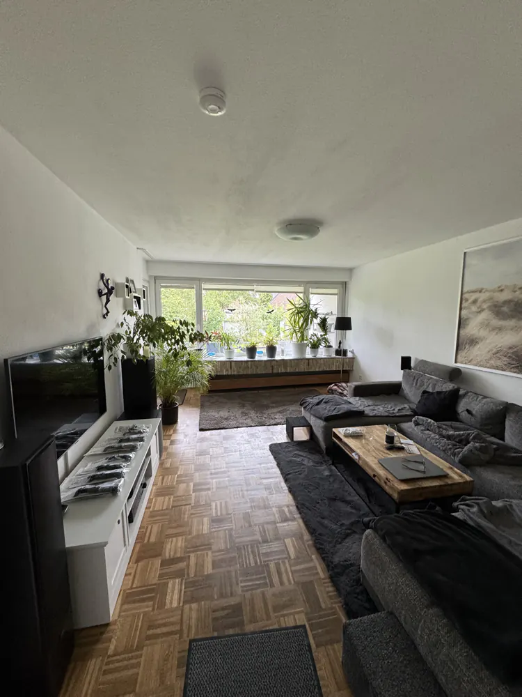 Wohnzimmer der Beispielwohnung in Kaarst