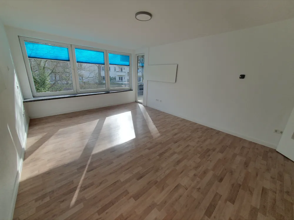Wohnzimmer der Beispielwohnung in Kassel