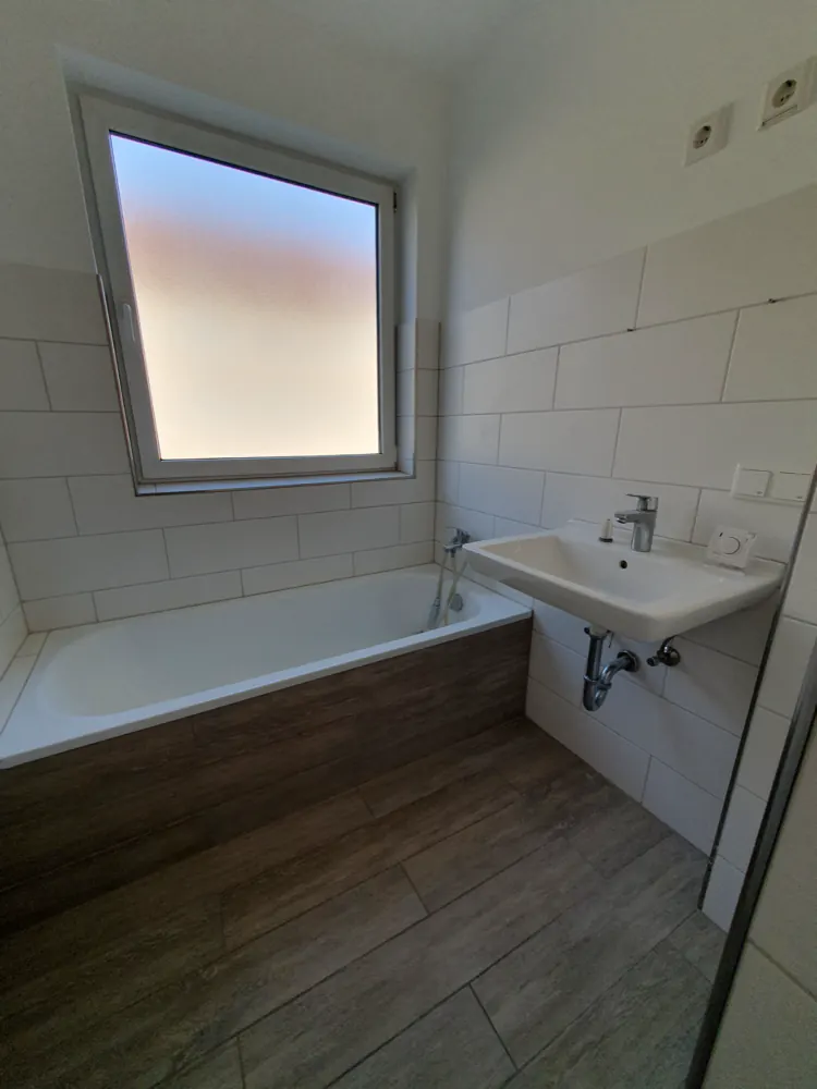 Badezimmer der Beispielwohnung in Kassel