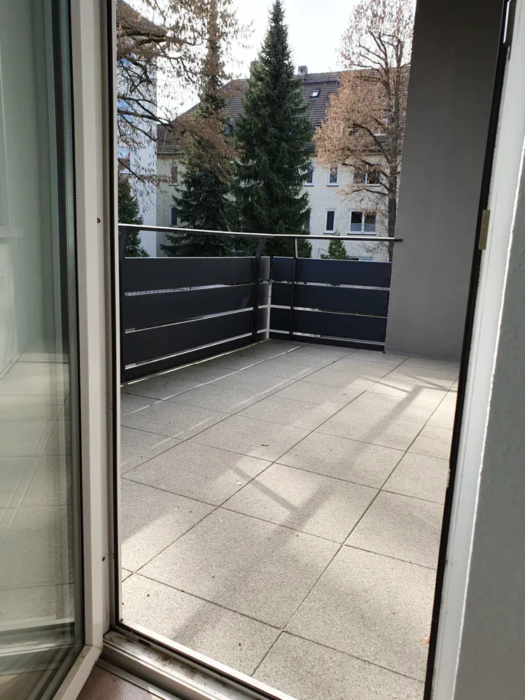 Balkon der Beispielwohnung in Kassel